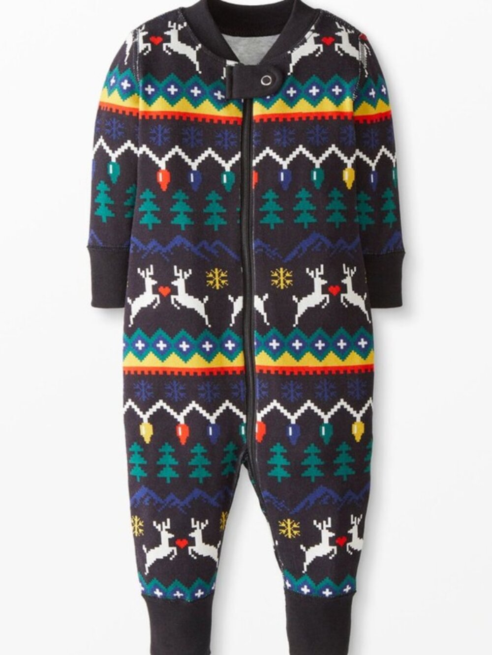 Hanna Anderson: Baby Boy Christmas Print One Piece Organic Cotton 3-6 Month NEW